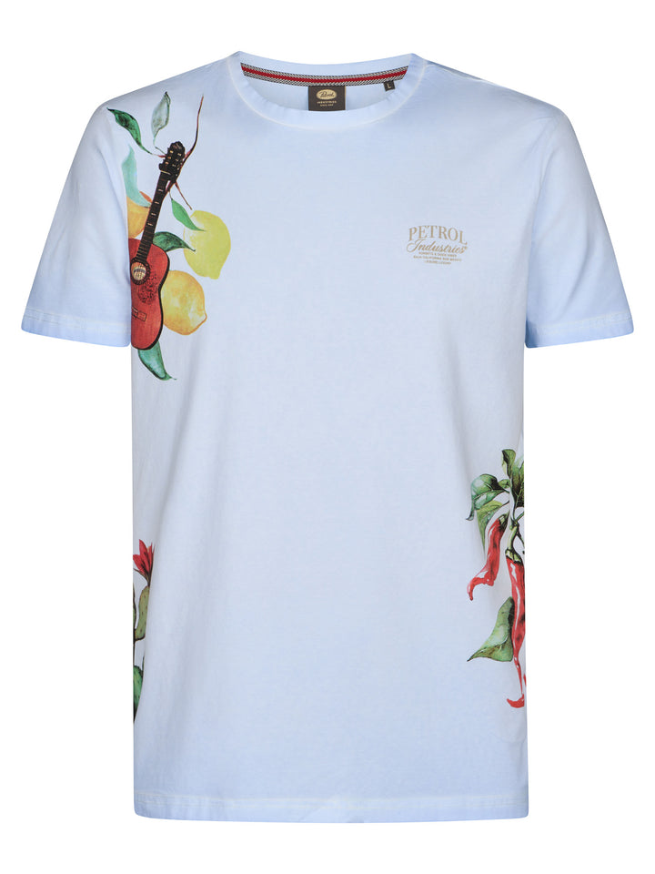 Petrol - Heren Shirt - M-2060-TSR673 - 5196 Sky