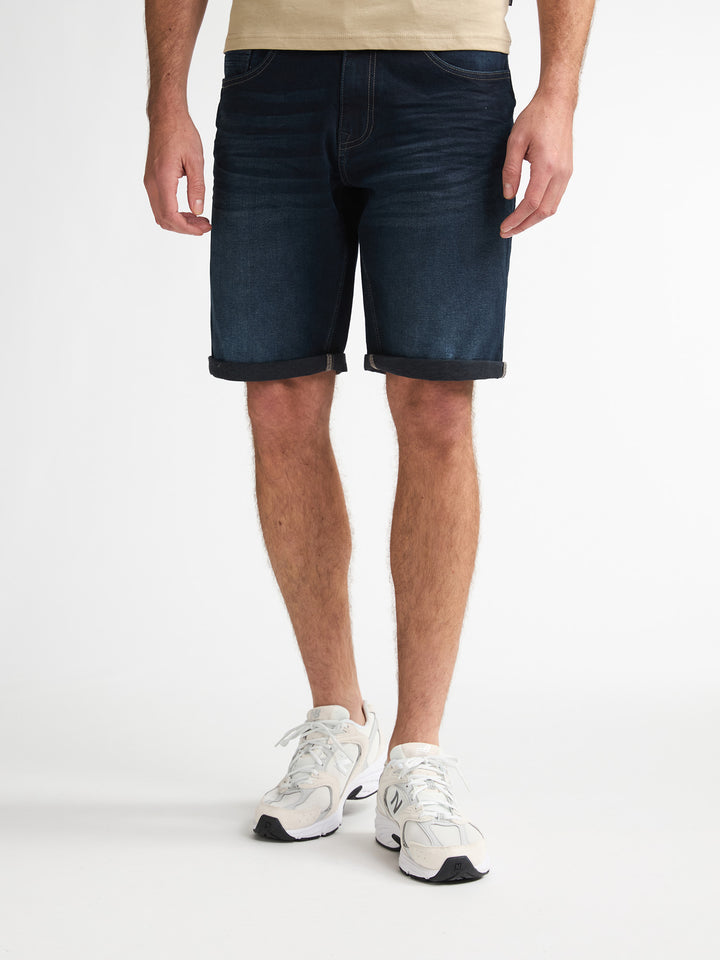 Petrol - Korte spijkerbroek - M-1060-SHO002 - 5812 Blue Black