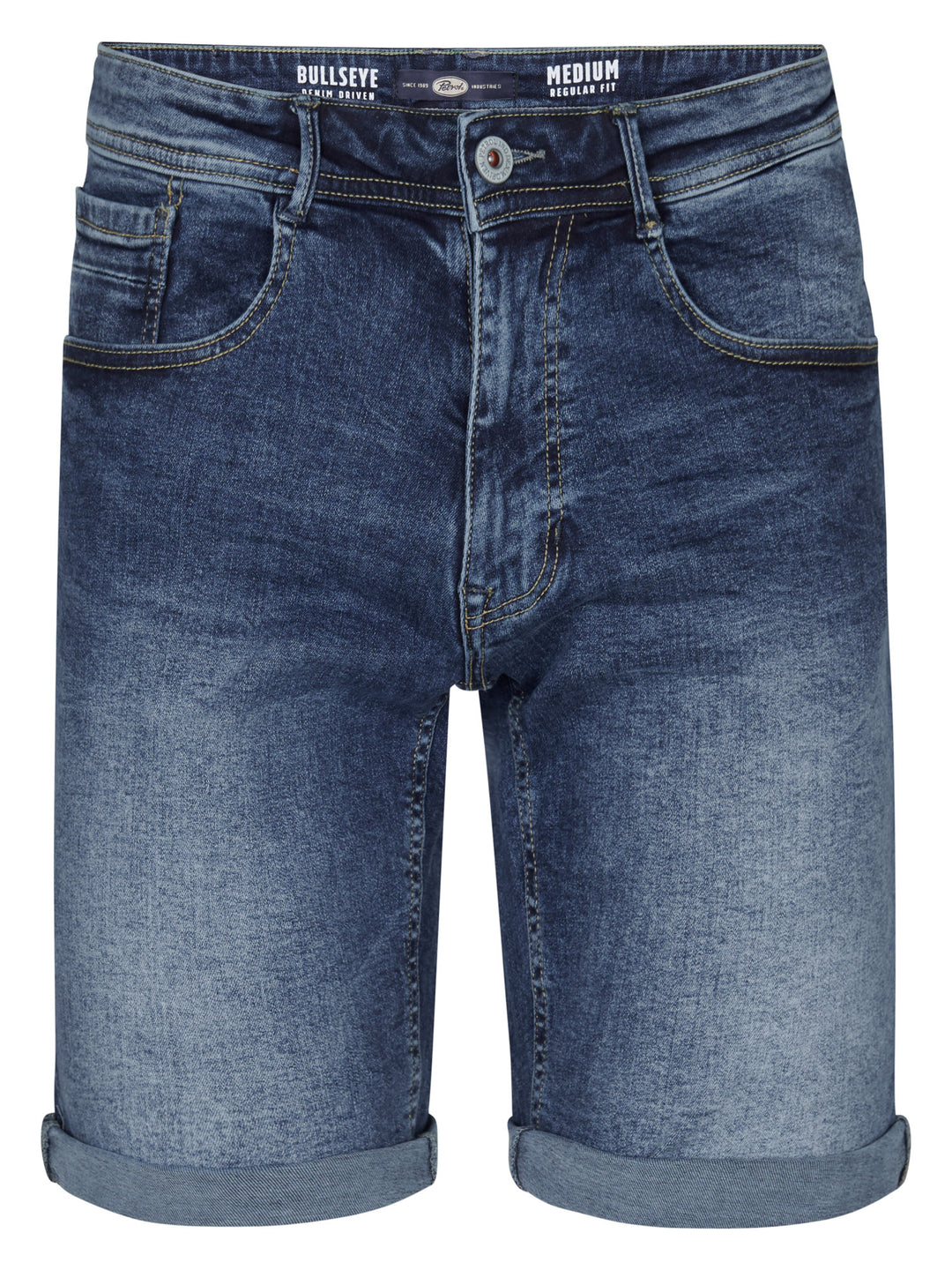 Petrol - Korte spijkerbroek - M-1060-SHO002 - 5857 Natural Faded