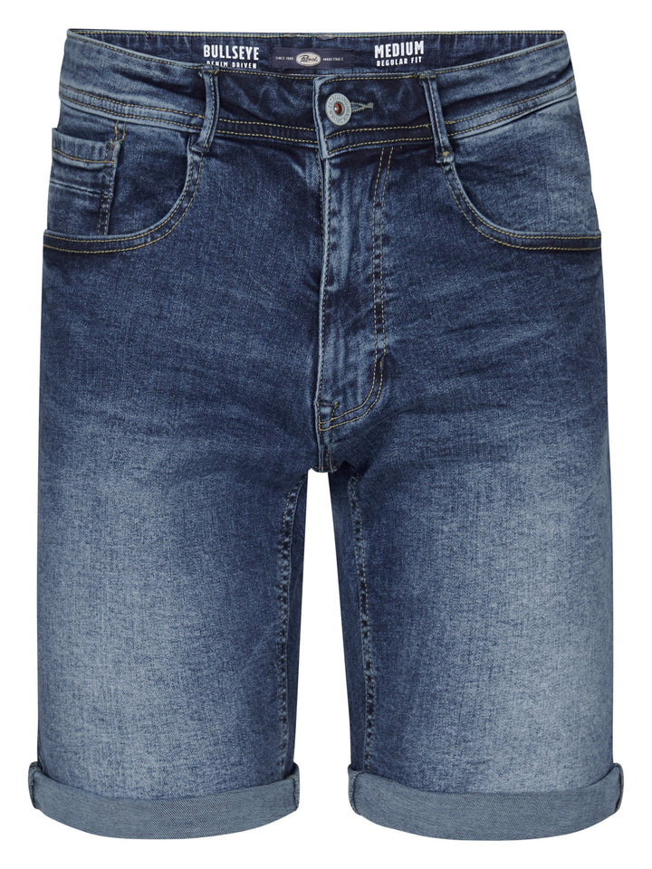 Petrol - Korte spijkerbroek - M-1060-SHO002 - 5857 Natural Faded