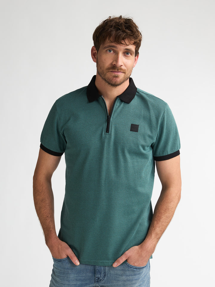 Petrol - Heren Polo - M-1060-POL907 - 6180 Oil Green