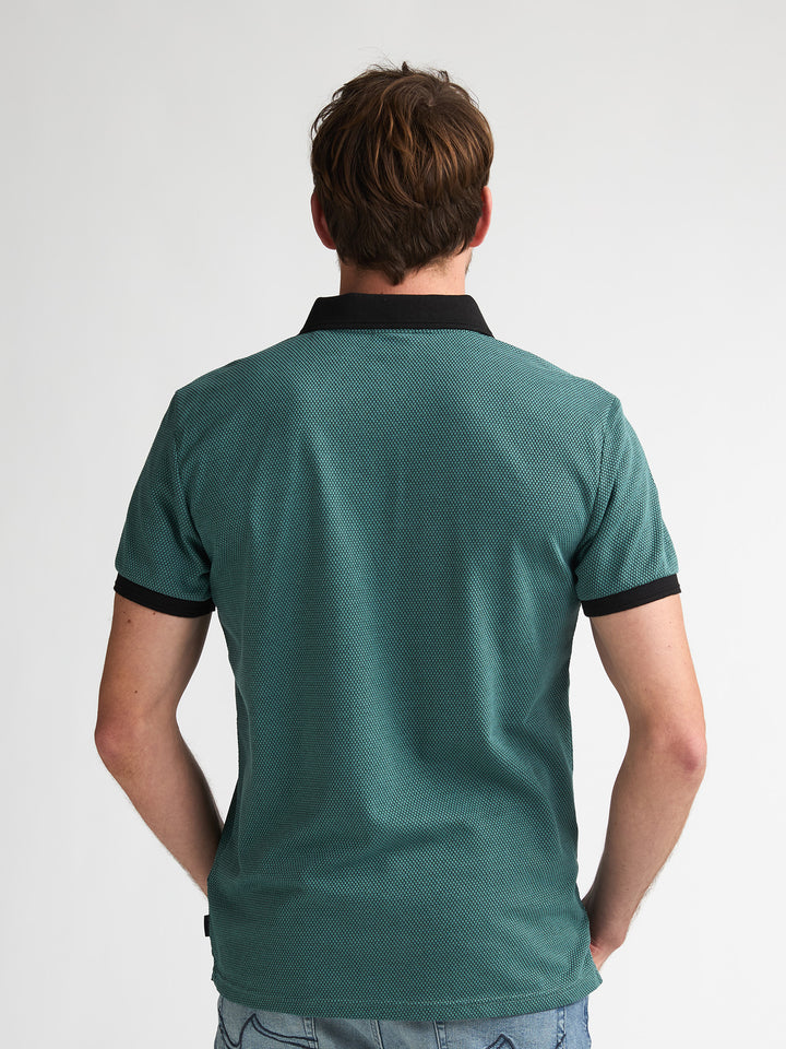Petrol - Heren Polo - M-1060-POL907 - 6180 Oil Green