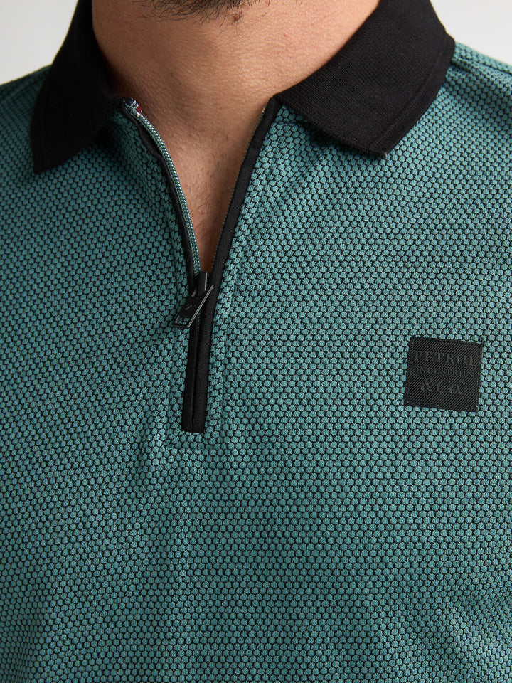 Petrol - Heren Polo - M-1060-POL907 - 6180 Oil Green