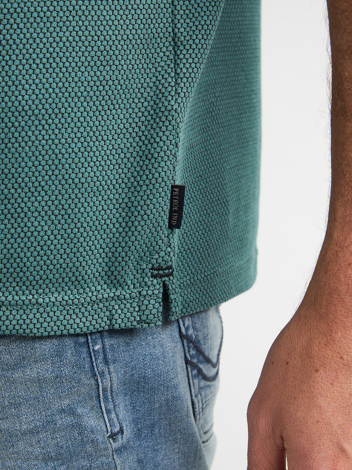 Petrol - Heren Polo - M-1060-POL907 - 6180 Oil Green