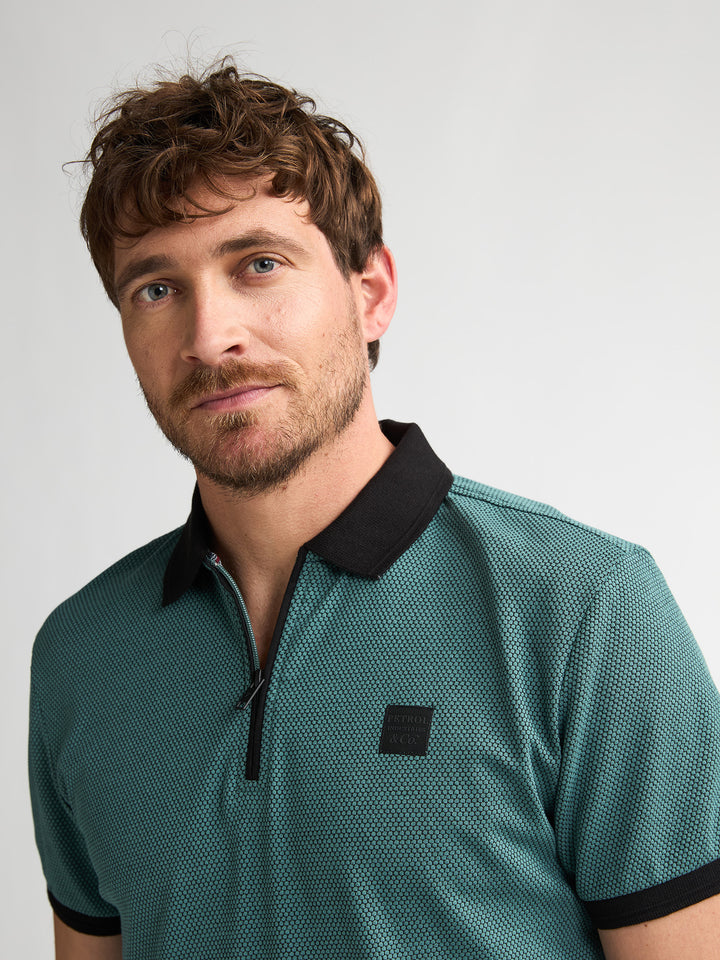 Petrol - Heren Polo - M-1060-POL907 - 6180 Oil Green