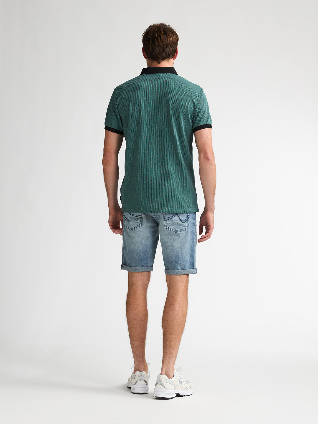 Petrol - Heren Polo - M-1060-POL907 - 6180 Oil Green