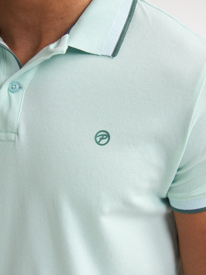 Petrol - Heren Polo - M-1060-POL933 - 6181 Cool Mint