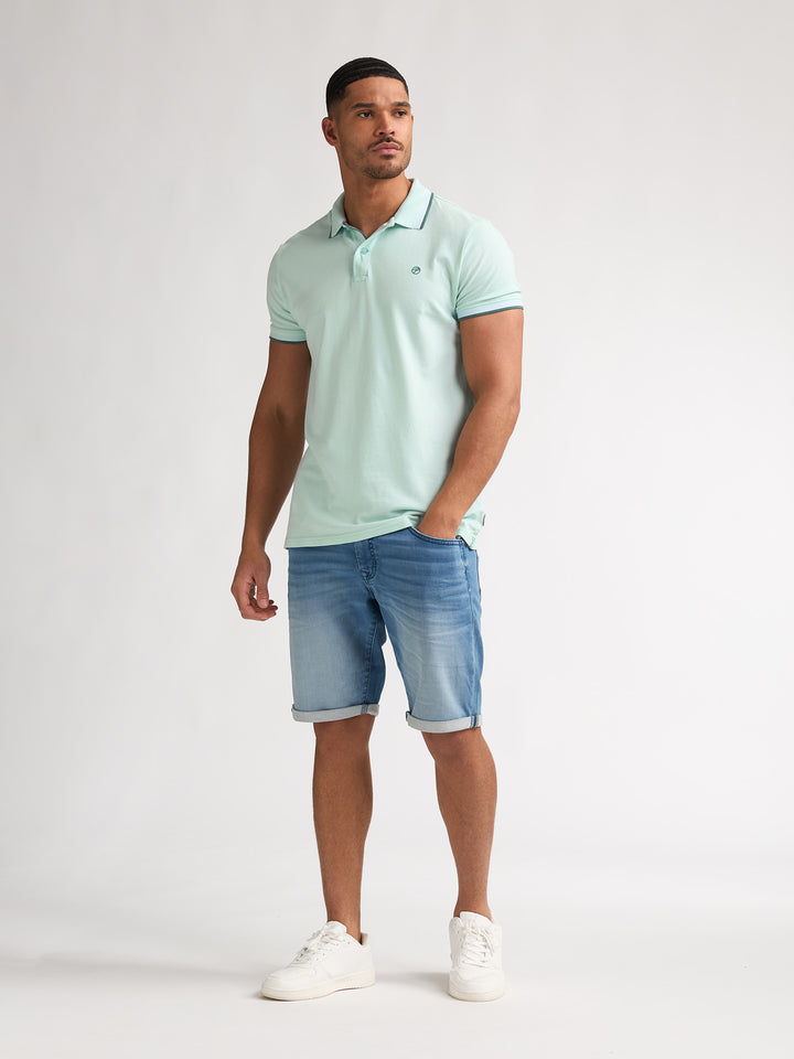 Petrol - Heren Polo - M-1060-POL933 - 6181 Cool Mint