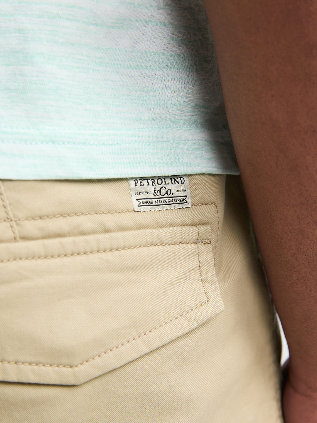 Petrol - Korte broek - M-1060-SHO536 - 7130 Light Tan
