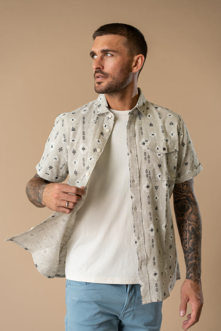 Petrol - Heren Overhemd - M-1060-SIS412 - 7130 Light Tan