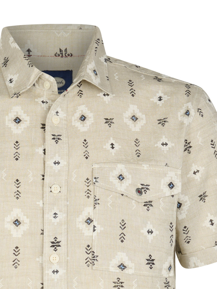 Petrol - Heren Overhemd - M-1060-SIS412 - 7130 Light Tan