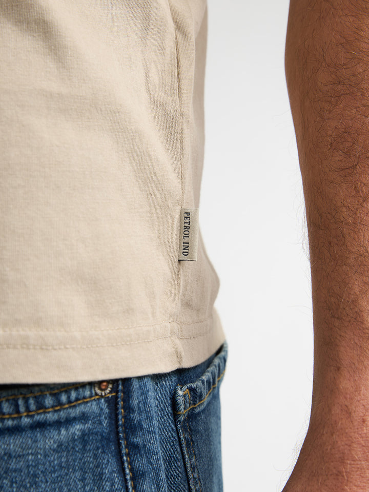 Petrol - Heren Shirt - M-1060-TSR623 - 7130 Light Tan