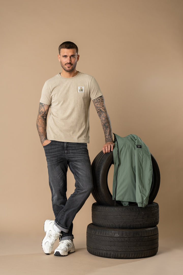 Petrol - Heren Shirt - M-1060-TSR623 - 7130 Light Tan