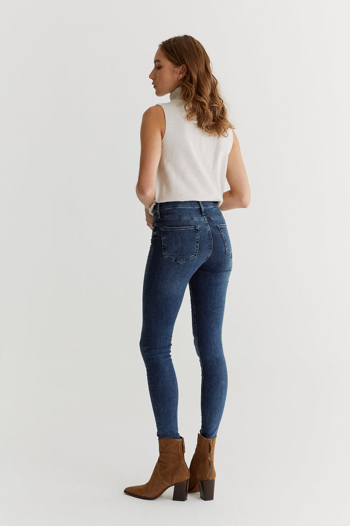 COJ - Sophia - Dames Skinny Jeans - Random Blue