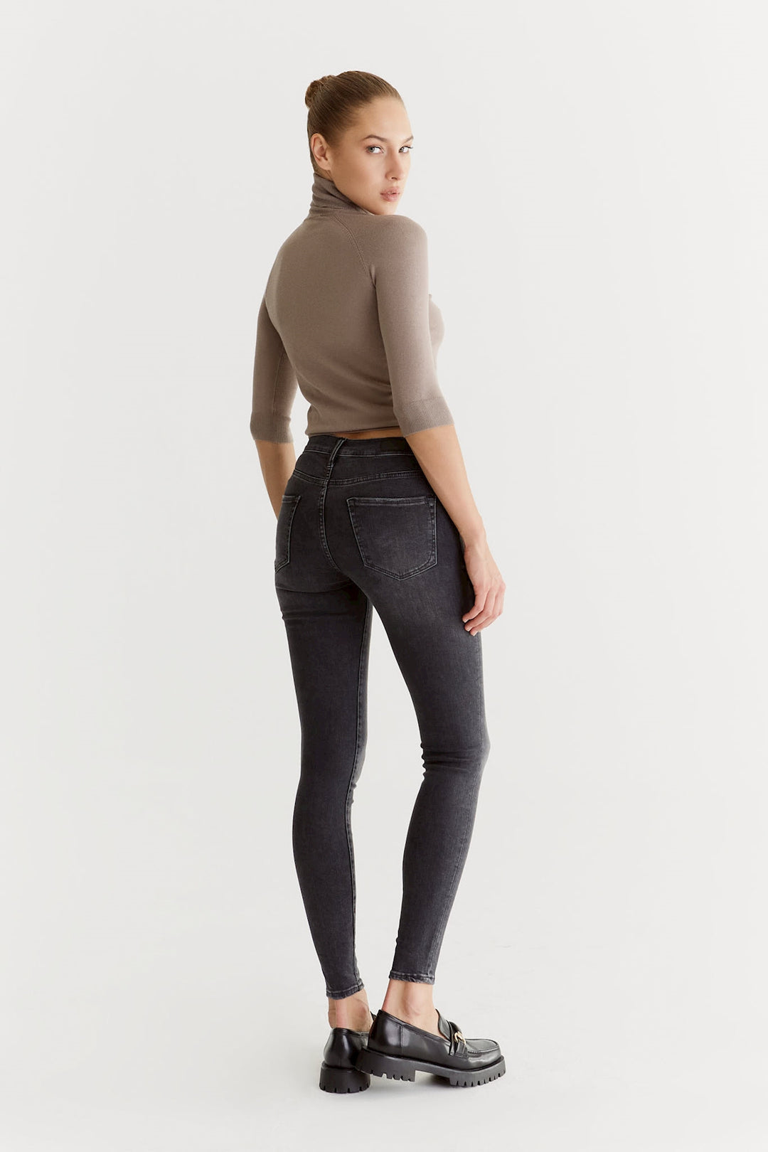COJ - Sophia - Dames Skinny Jeans - Random Grey