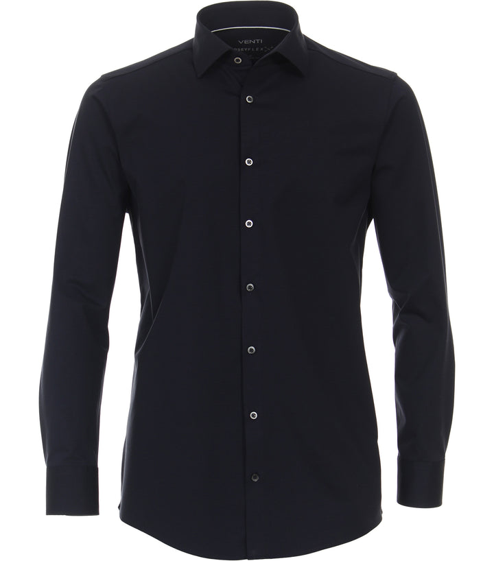 Venti - Heren Jersey Overhemd - 123963800 - 800 Black
