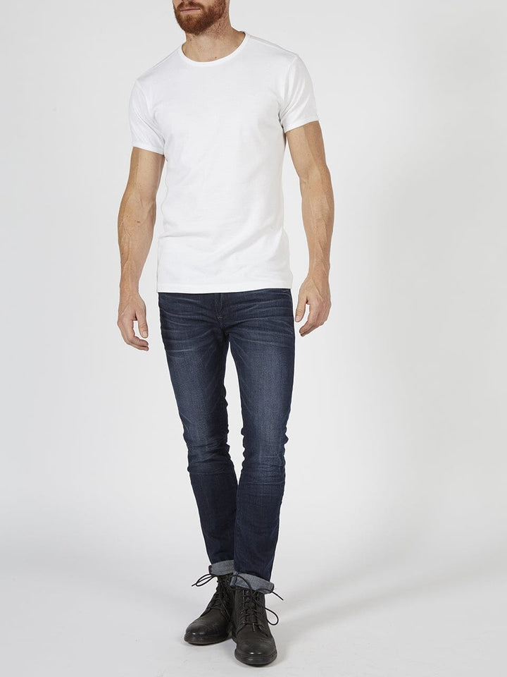 Petrol - Heren Basic T-Shirt - Wit
