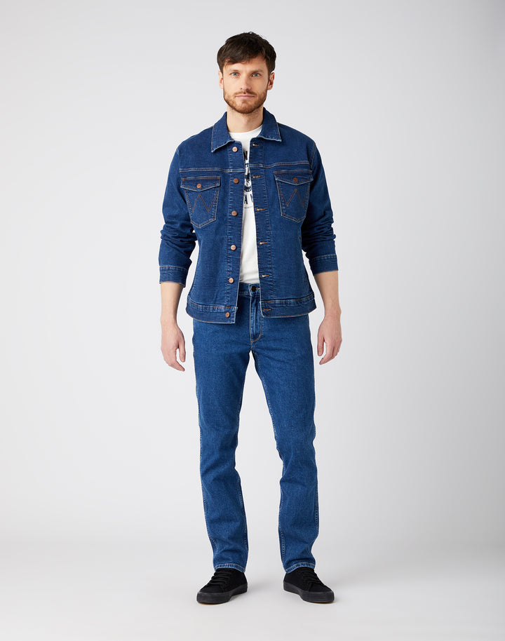 Wrangler - Greensboro - Heren Regular-fit Jeans - Mid Rocks