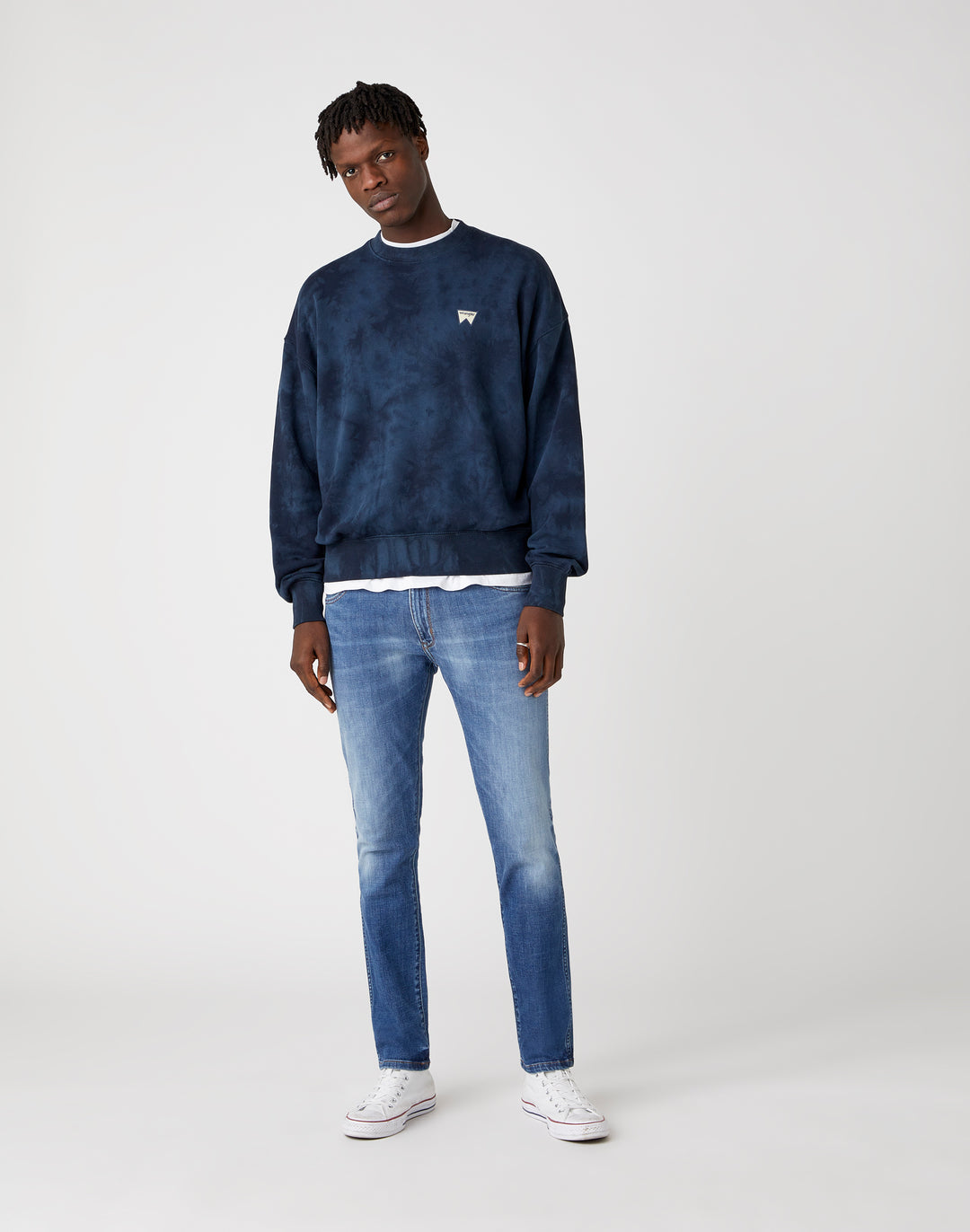 Wrangler - Larston - Heren Slim-fit Jeans - De-Lite Blue