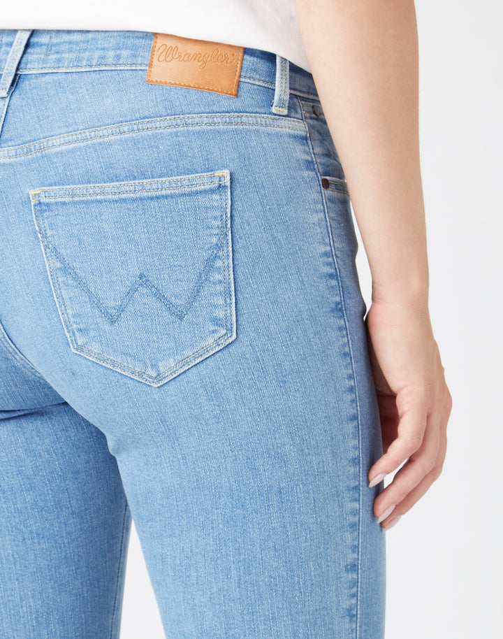 Wrangler - Skinny - Dames Slim-fit Jeans - Light Shore