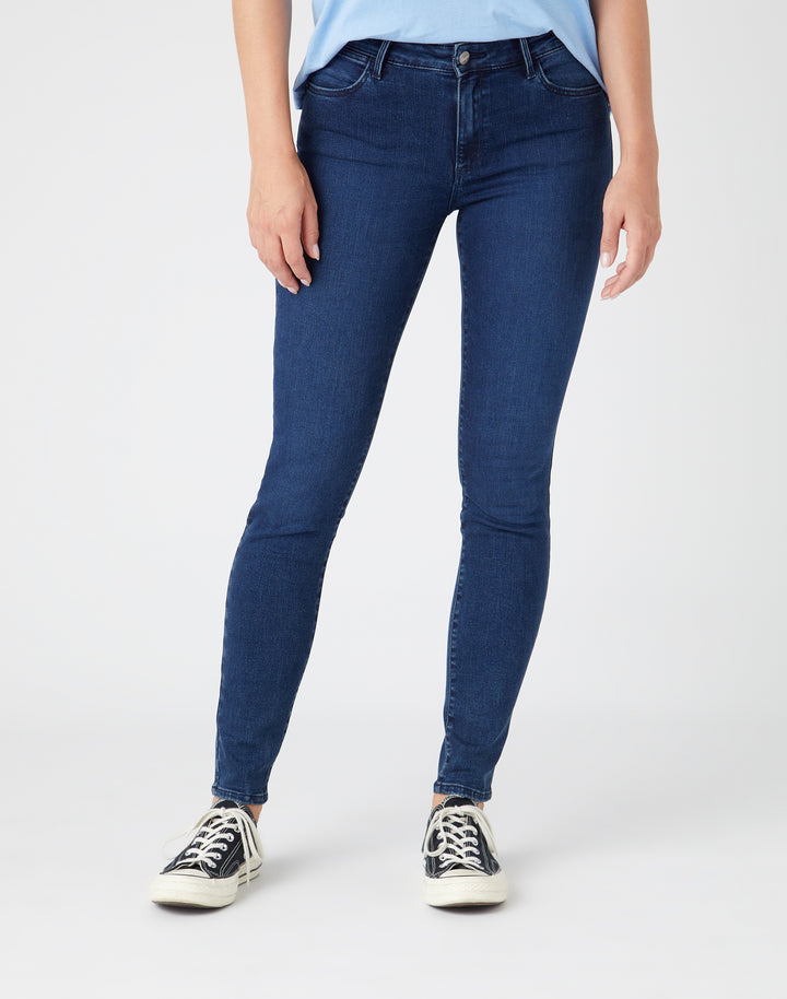 Wrangler - Skinny - Dames Slim-fit Jeans - Blue Lava