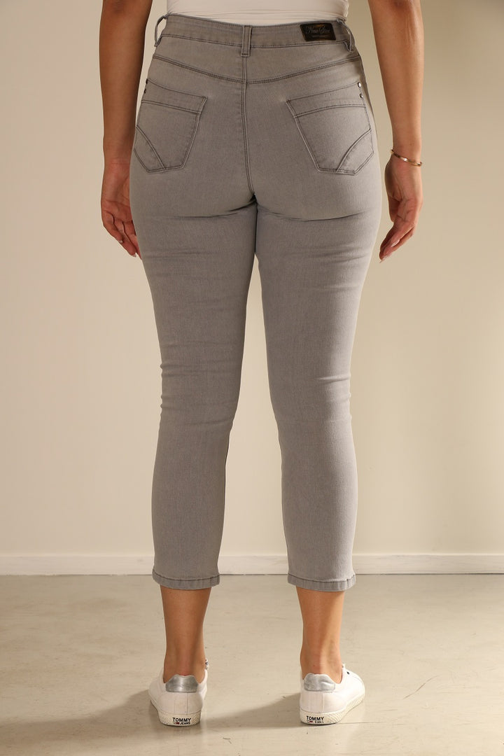 New Star - New Orlean - Dames Slim-fit Jeans - Grey Denim