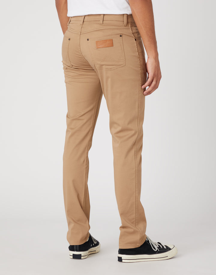 Wrangler - Larston - Heren Slim-fit Broek - Tigers Eye