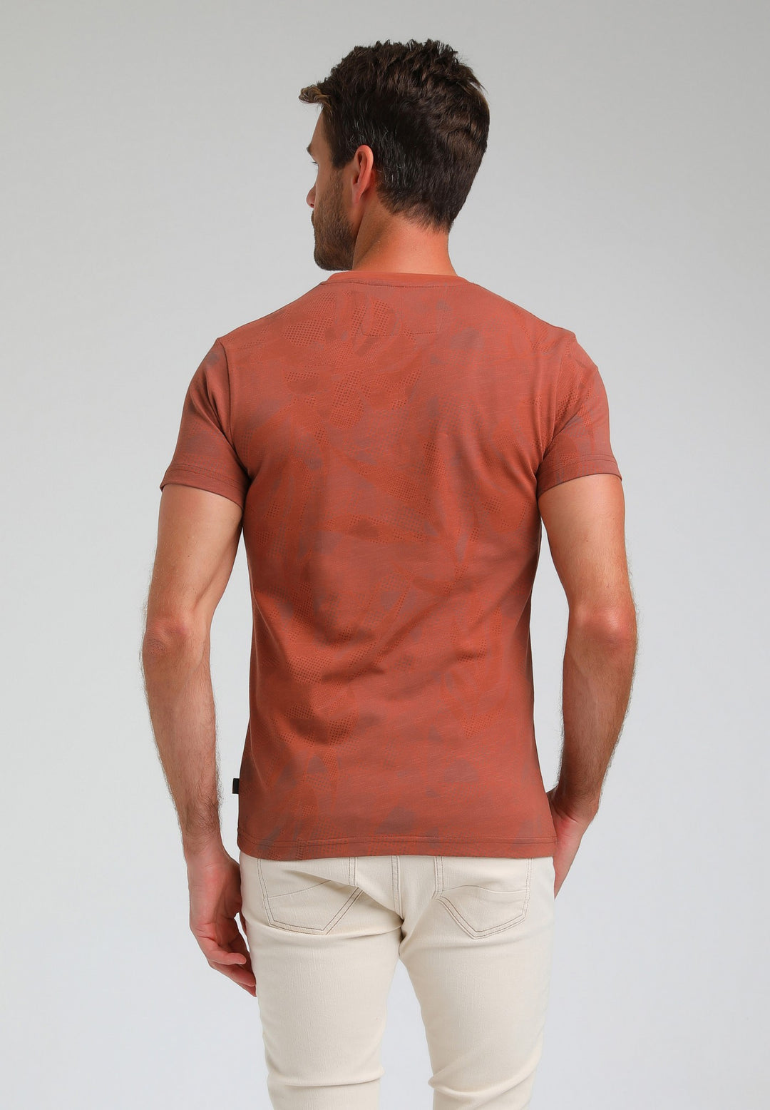 Gabbiano - Heren Shirt - 153530 - 425 Terra