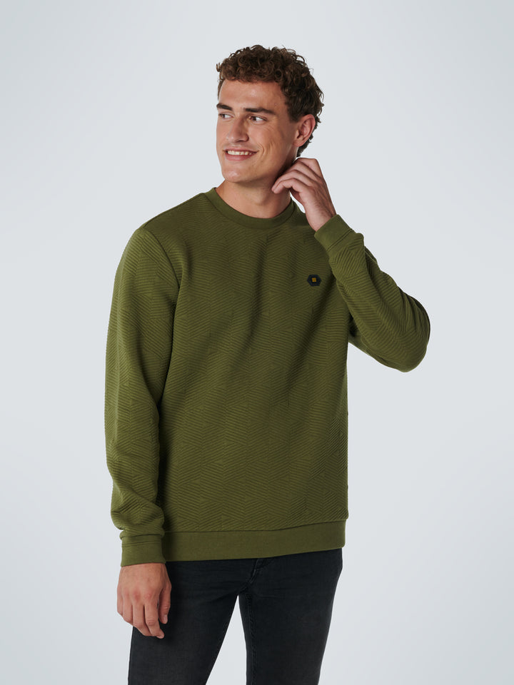 No Excess - Heren Sweater - 17100917 - 173 Sage Green