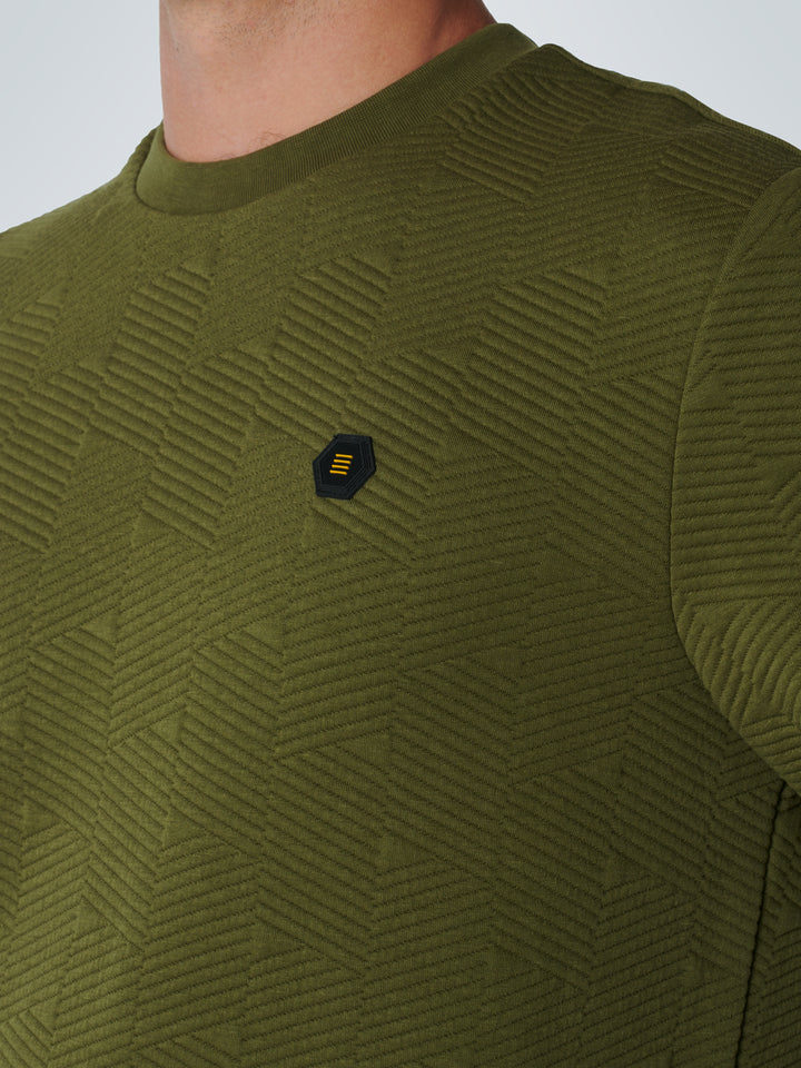 No Excess - Heren Sweater - 17100917 - 173 Sage Green