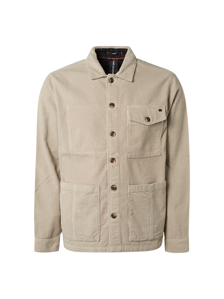 No Excess - Heren Overshirt - 17430742 - 017 Chalk