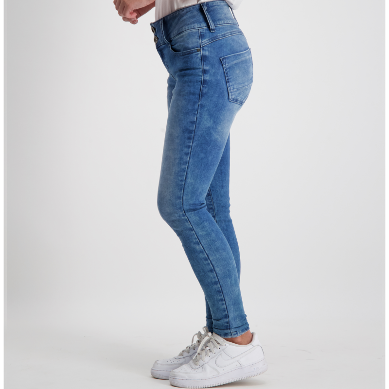 Cars Jeans - Amazing - Dames Slim-fit Jeans - Stone Used