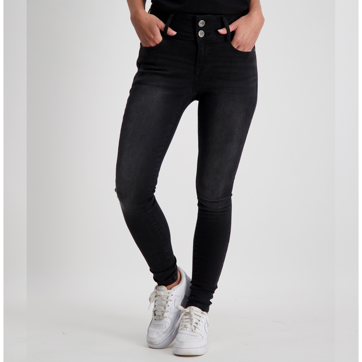 Cars Jeans - Amazing - Dames Slim-fit Jeans - Black Used