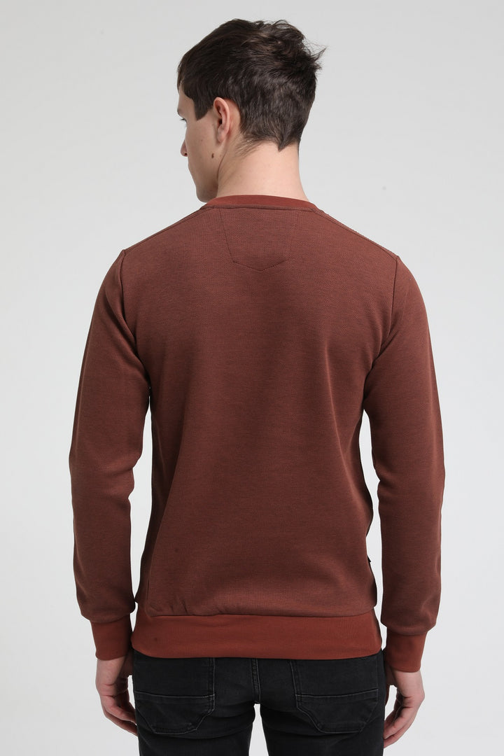 Gabbiano - Heren Sweater - 772723 - 817 Rusty Brick