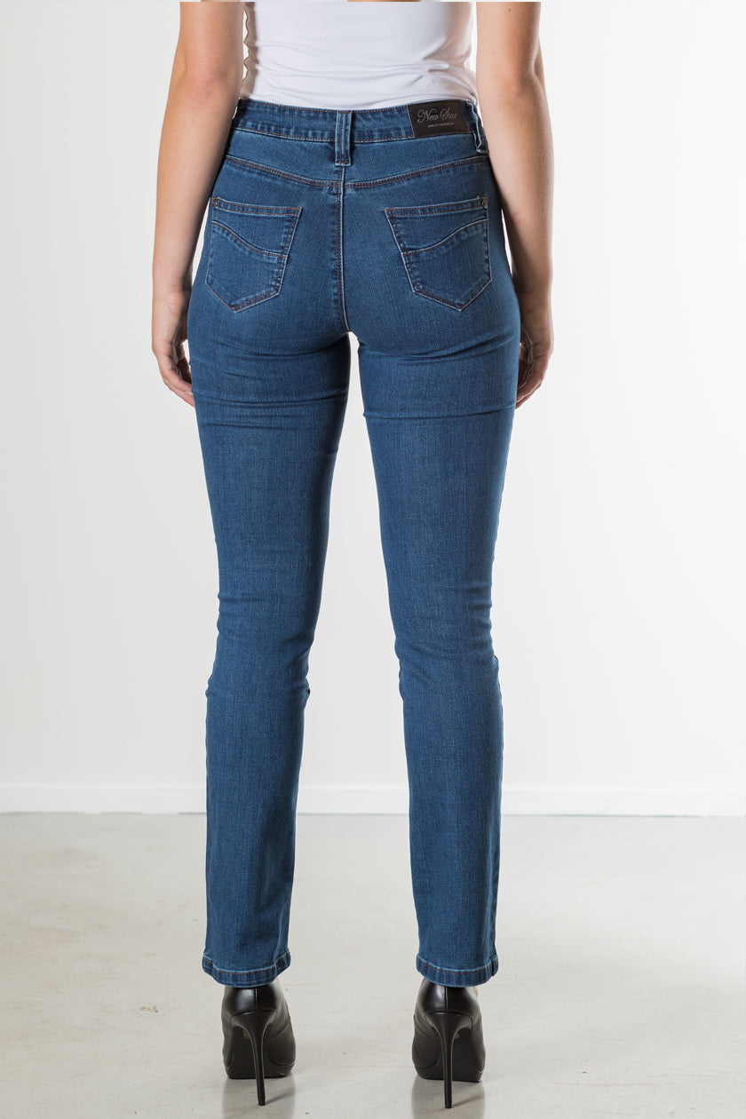 New Star - Memphis - Dames Regular-fit Jeans - Stonewash