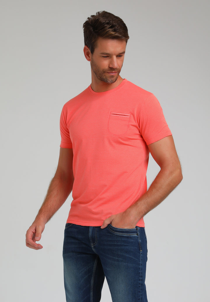 Gabbiano - Heren Shirt - 153551 - 478 Fresh Coral