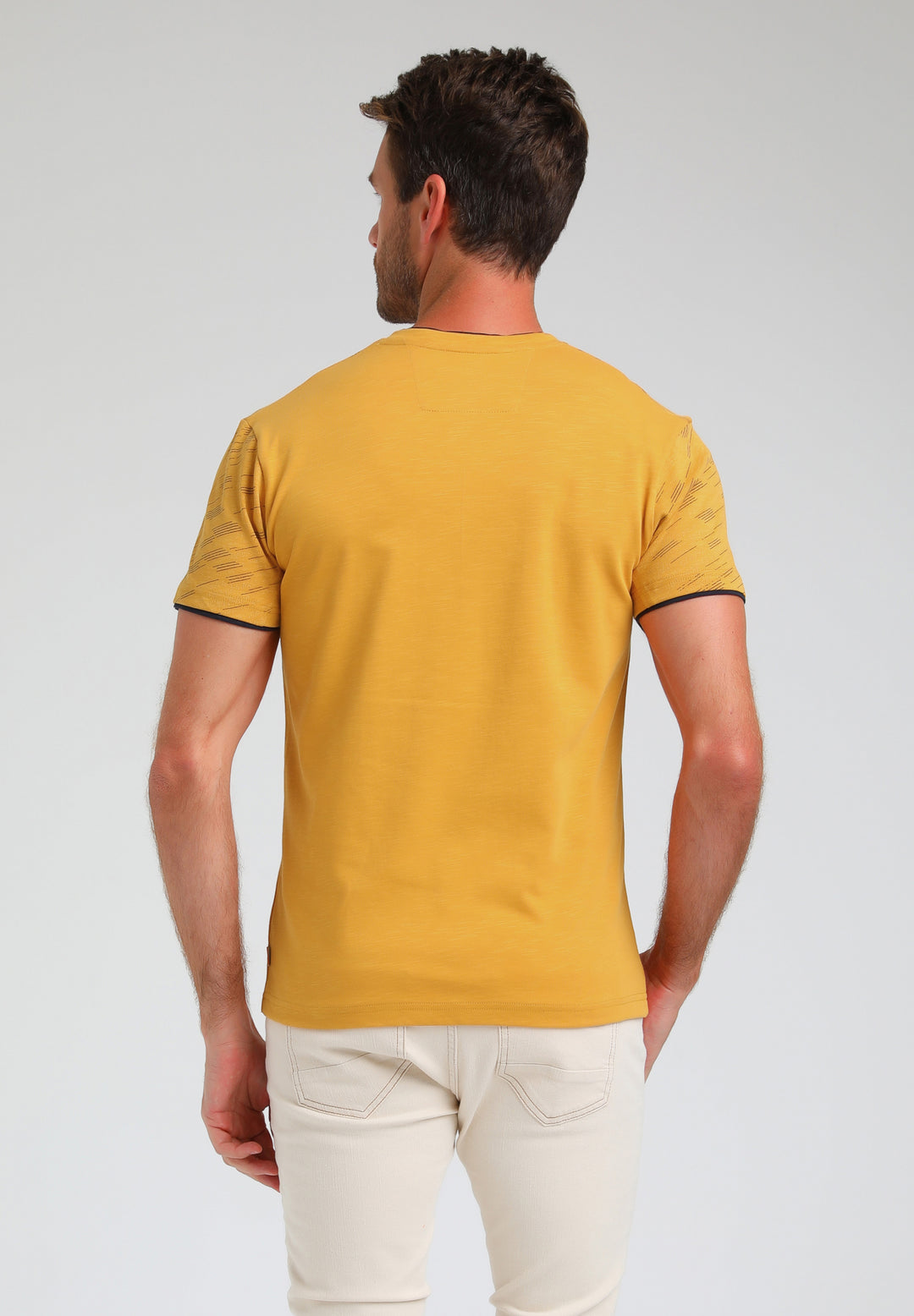 Gabbiano - Heren Shirt - 153550 - 809 Yellow Used