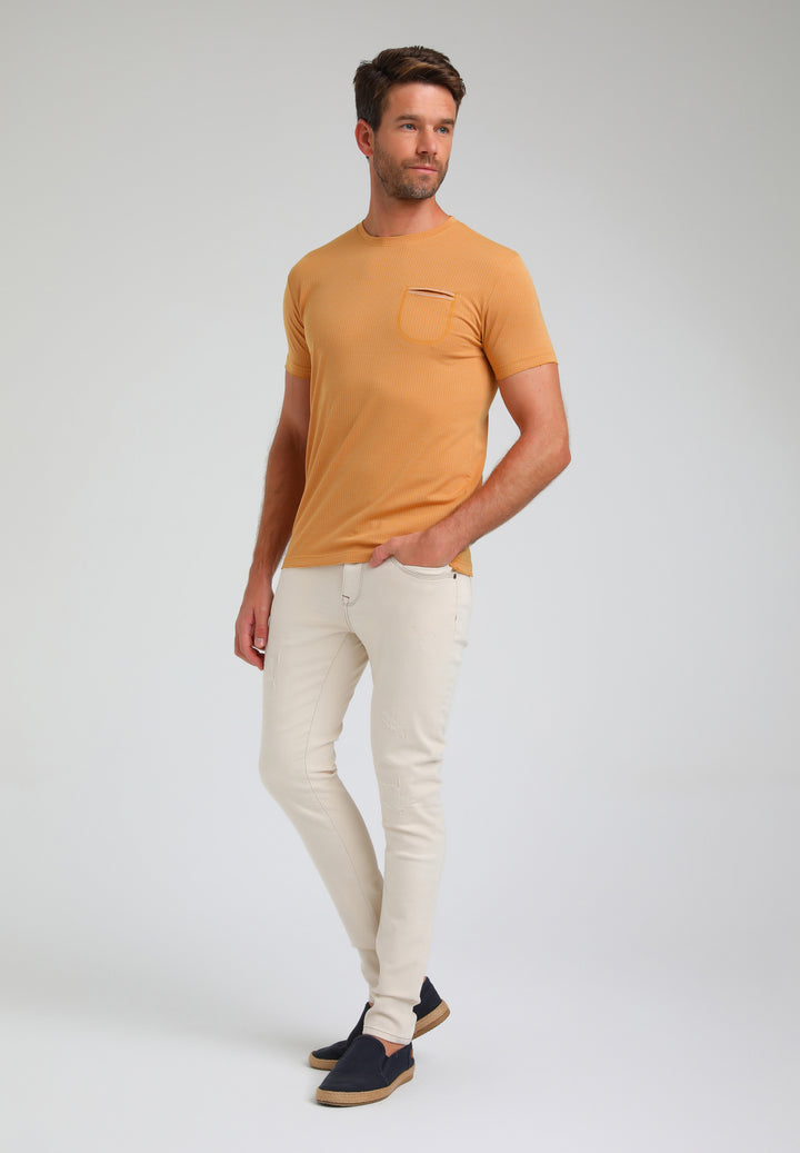 Gabbiano - Heren Shirt - 153551 - 809 Yellow Used