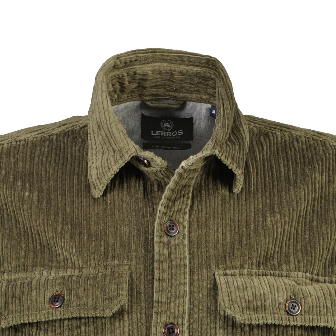 Lerros - Heren Overshirt - 2291226 - 649 Gentle Olive