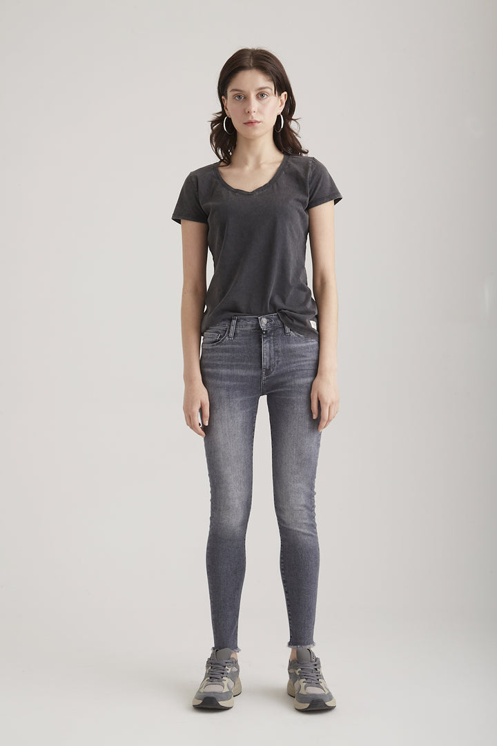 COJ - Lina - Dames Slim-fit Jeans - Grey Vintage