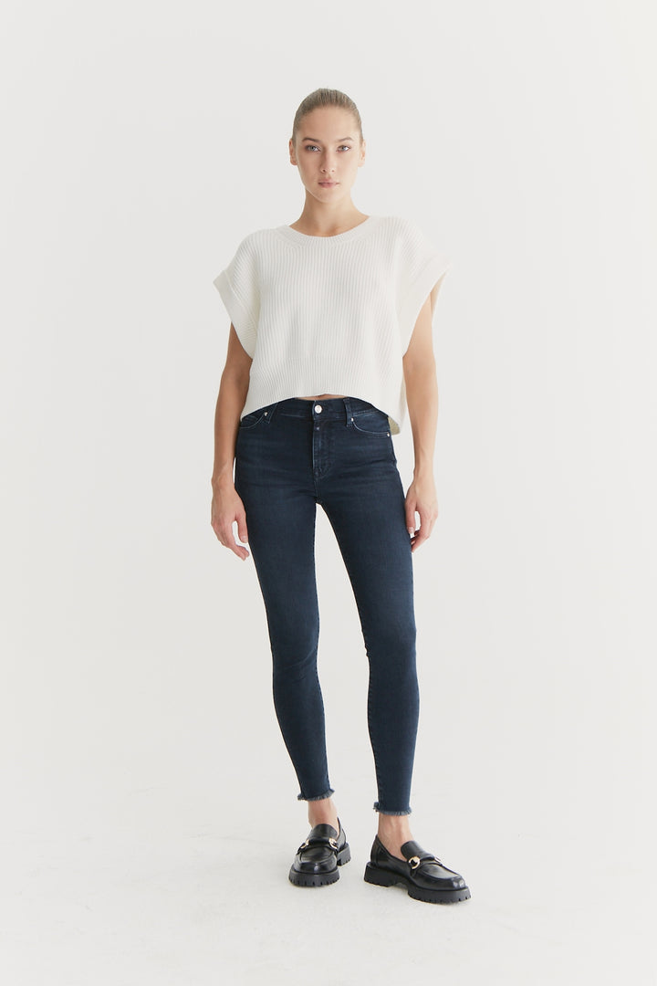 COJ - Lina - Dames Slim-fit Jeans - Blue Black