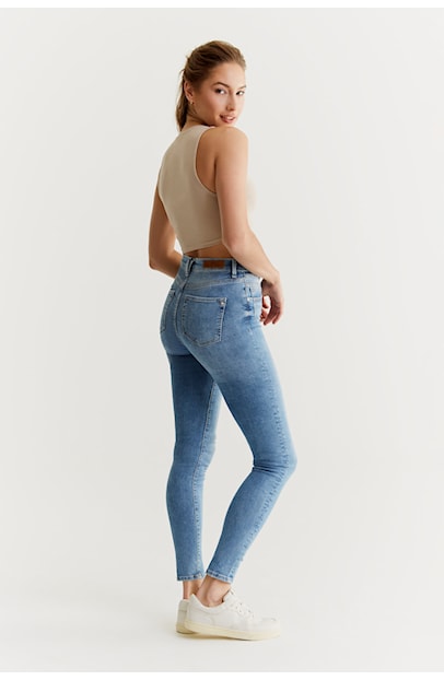 COJ - Lisa - Dames Skinny Jeans - Light Blue