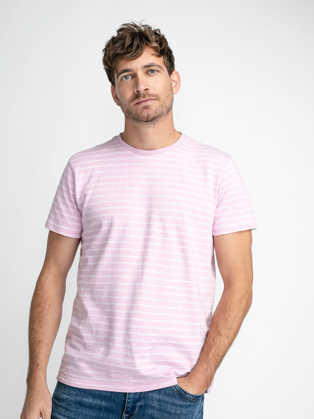 Petrol - Heren Shirt - M-1030-TSR642 - 3156 Dusty Pink