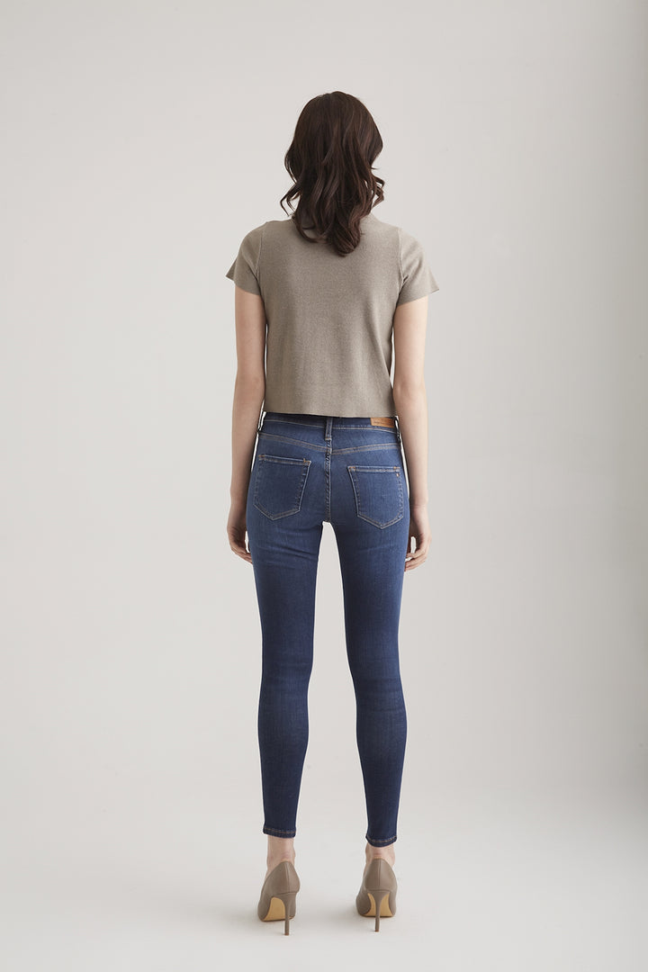 COJ - Sophia - Dames Skinny Jeans - Dark Vintage Blue