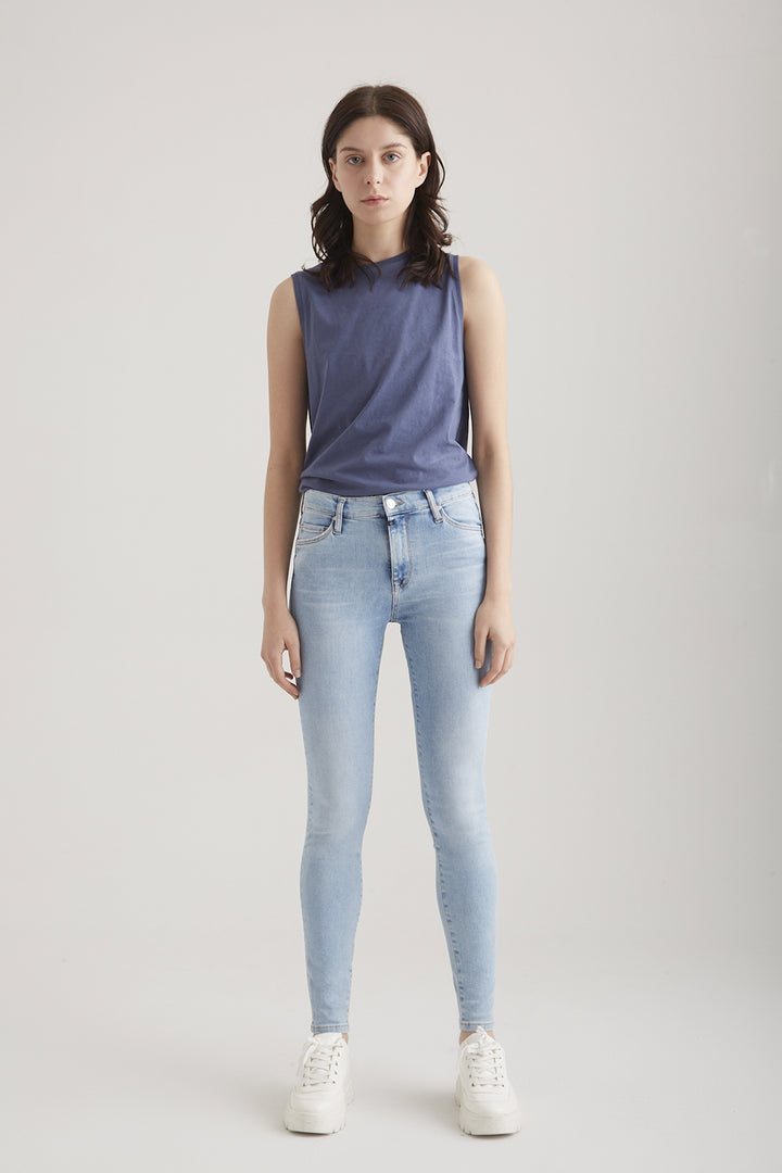 COJ - Sophia - Dames Slim-fit Jeans - Light Blue