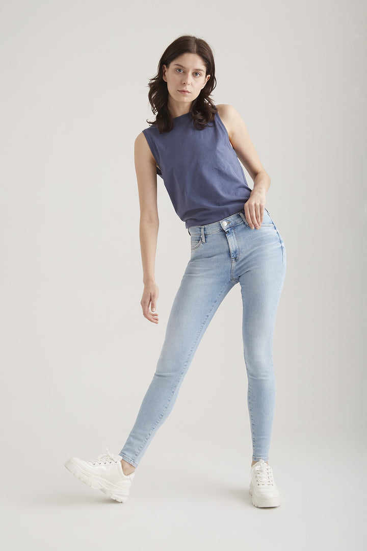 COJ - Sophia - Dames Slim-fit Jeans - Light Blue