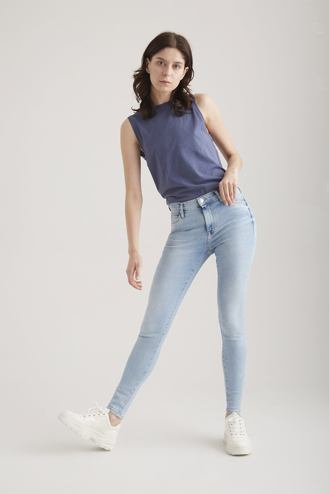 COJ - Sophia - Dames Slim-fit Jeans - Light Blue