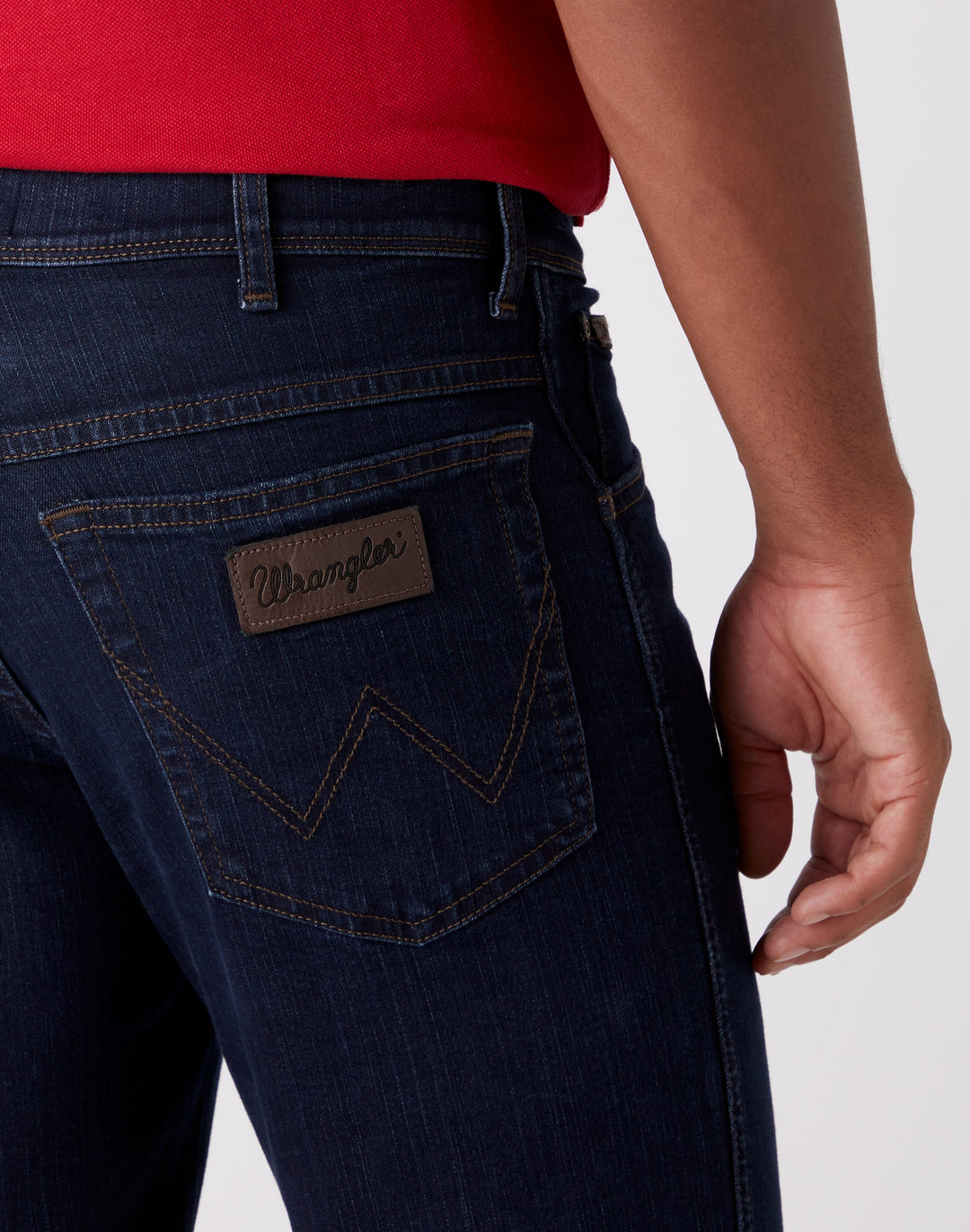 Wrangler Texas stretch 5-pocket donkerblauw blue black jeans spijkerbroek modern  regular regular-fit
