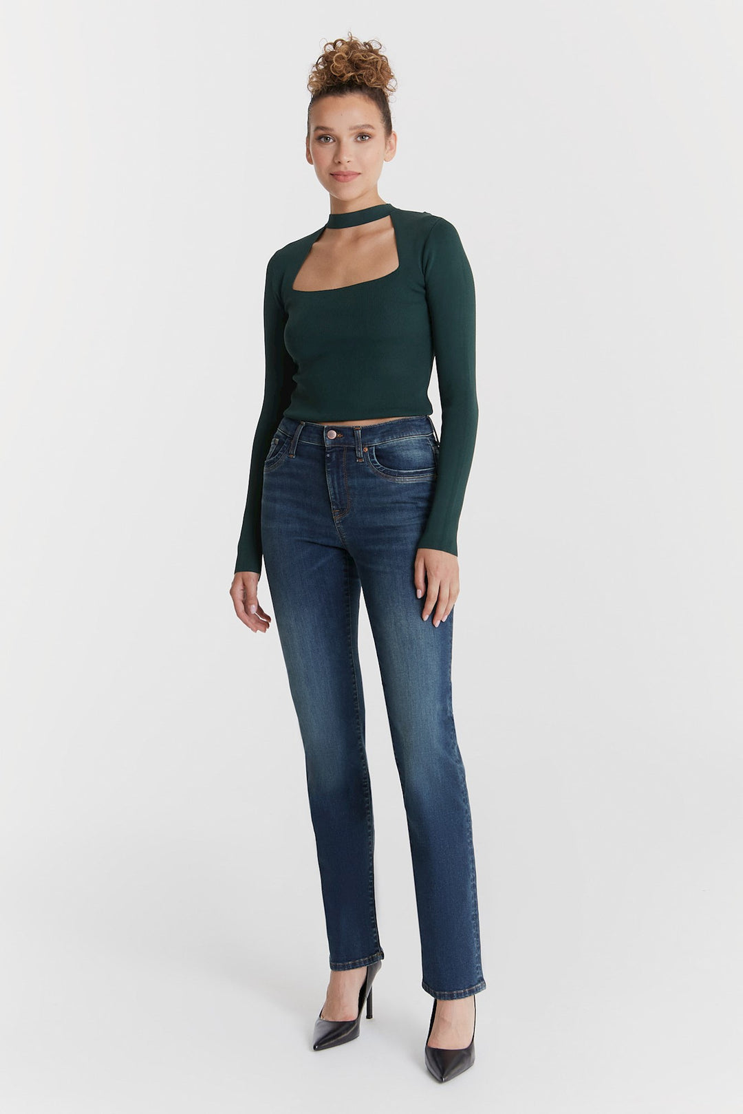 COJ - Hannah - Dames Regular-fit Jeans - Green Way